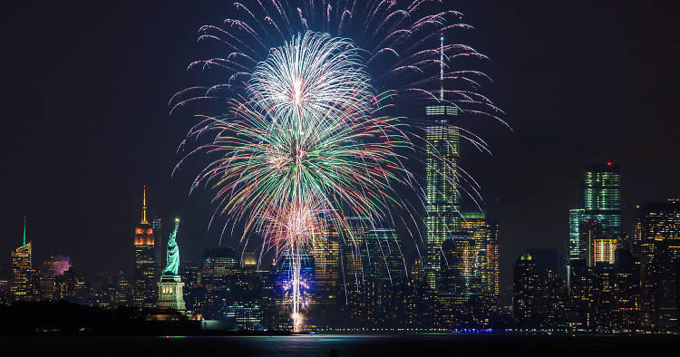 fourth of July NYC cruise with the Statue of Liberty