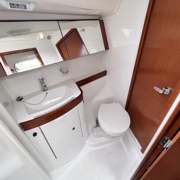 a close up of a sink on a boat